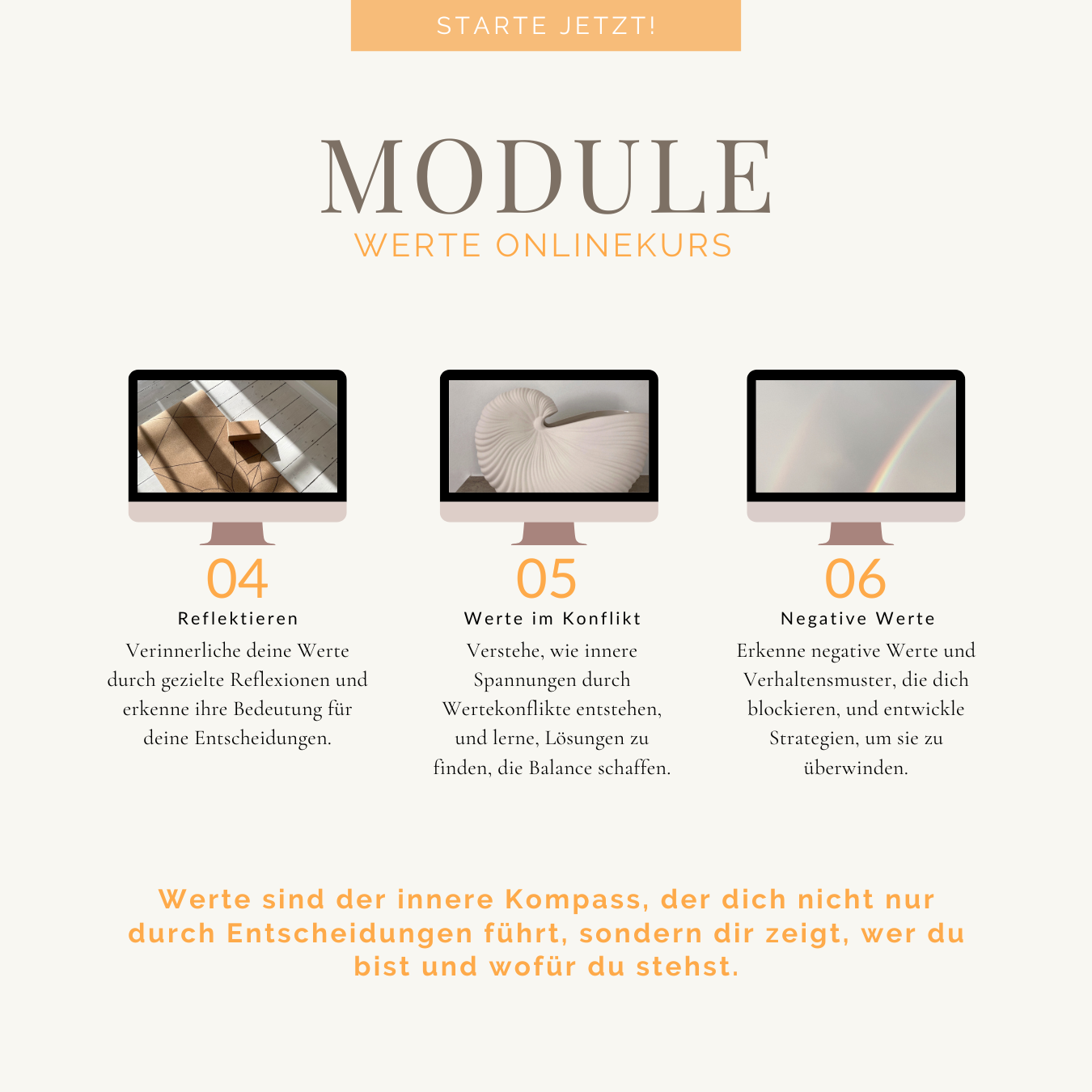 Onlinekurs: Zurück zu dir - Finde deinen inneren Kompass – Bild 3